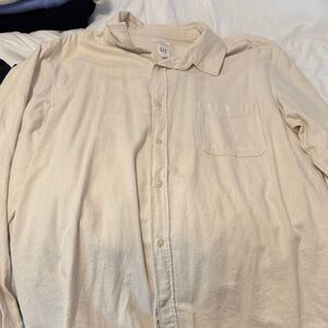 GAP Beige Button Down Shirt